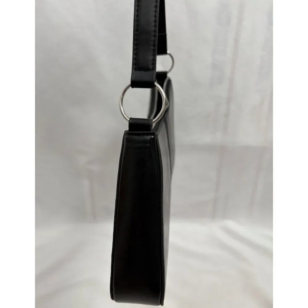 Divided Small Leather Shoulder Bag Purse Classy New Small Minimalist